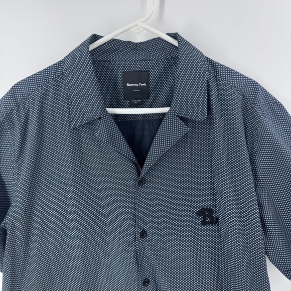 Barney Cools Blue/BlackCasual Button Down Shirt Relaxed Fit - Picture 4 of 9